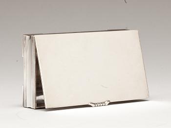 CIGARETTSKRIN, silver. C.C Hermann. Sterling. Danmark 332g.