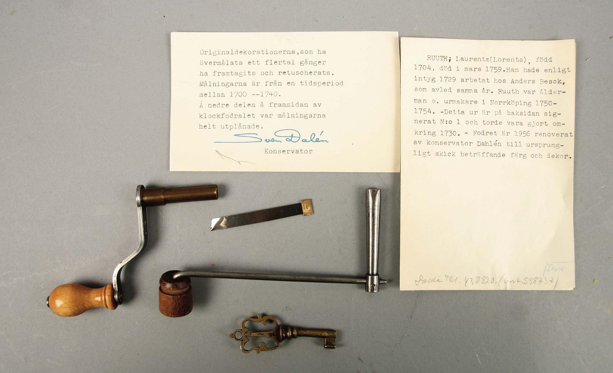 GOLVUR, Laurentz Ruuth, Norrköping, 1700-tal.