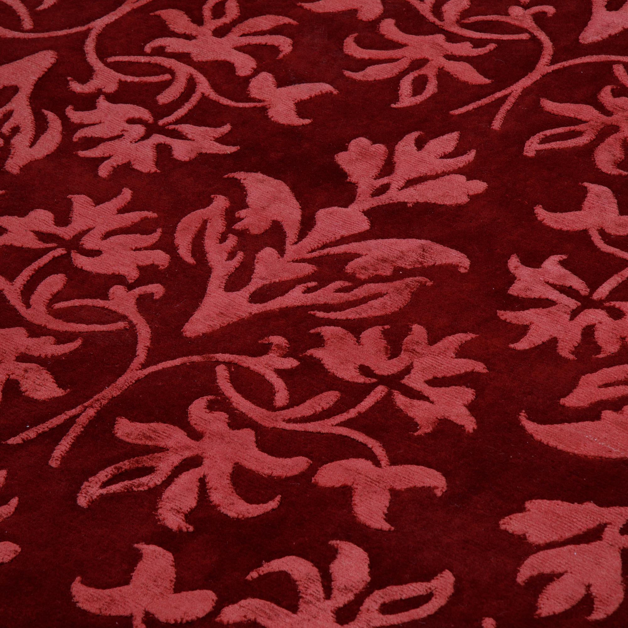 A carpet, India, wool  and  bambo  silk, ca 300 x 200 cm.
