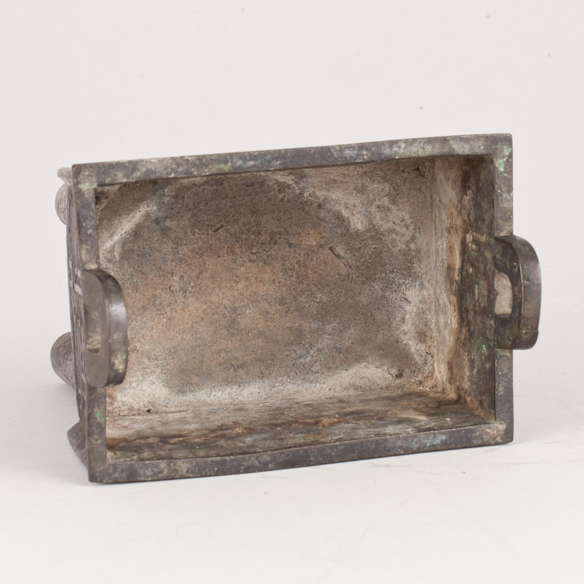 RÖKELSEKAR, brons. Kina. 1800/1900-tal.