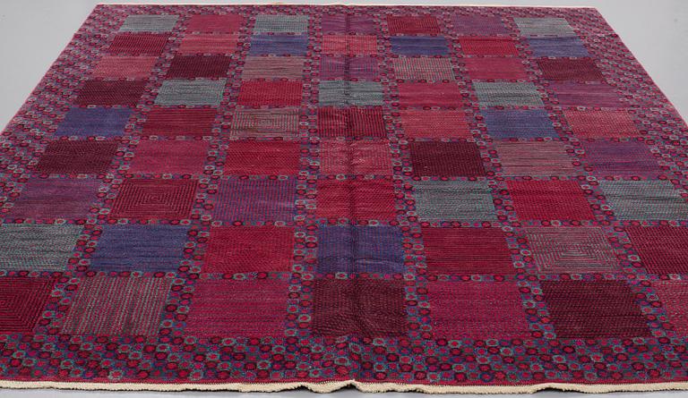 Barbro Nilsson, A CARPET, "Rödingen", knotted pile, ca 316,5 x 255 cm, signed AB MMF BN.