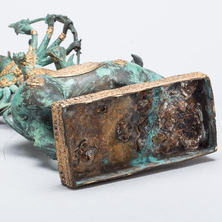 SKULPTUR, brons, orientalisk. 1900-tal.