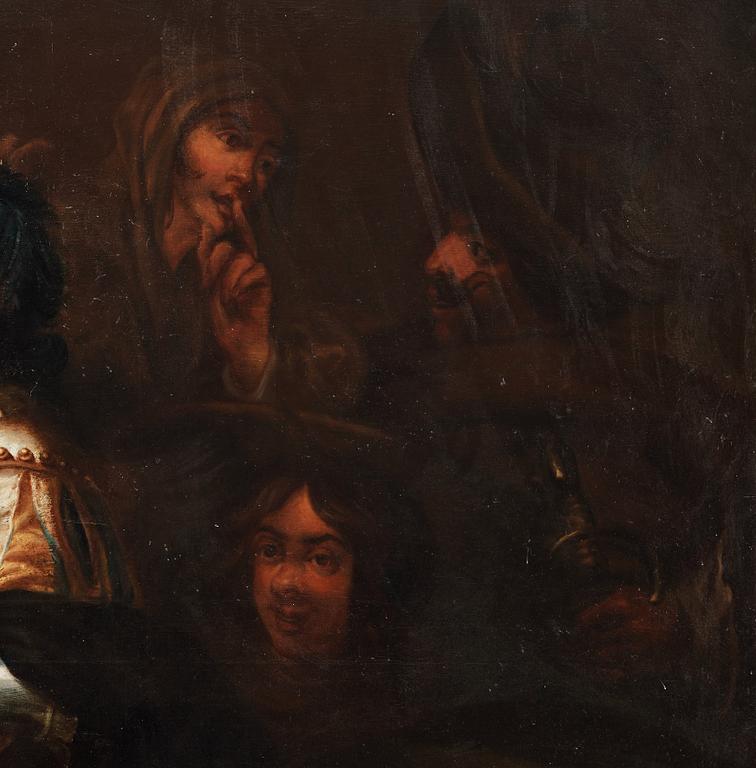 Jan Cossiers, follower of, Young gentleman, told his fortune and robbed.