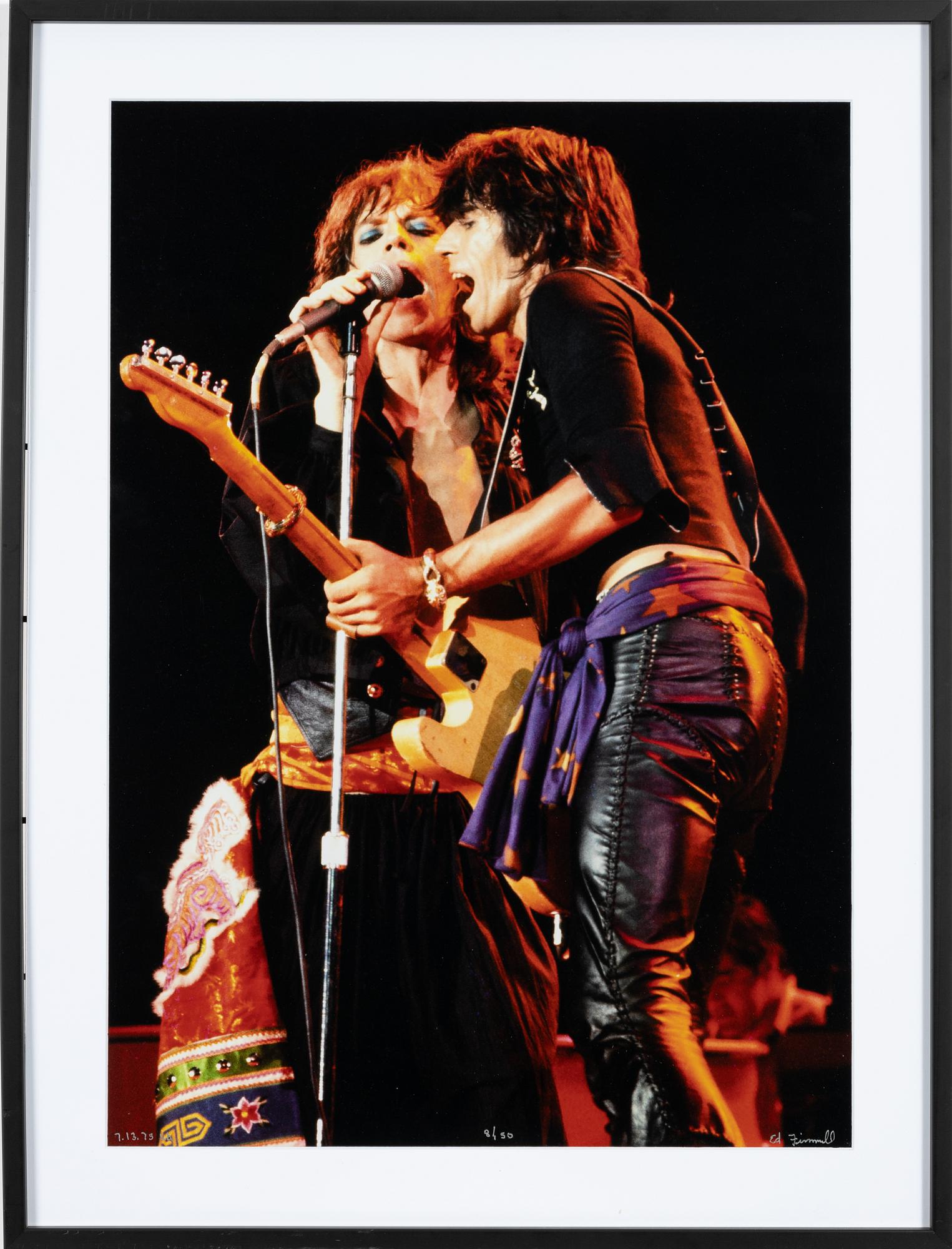 Edward Finnell, Mick Jagger & Keith Richards, 1975.