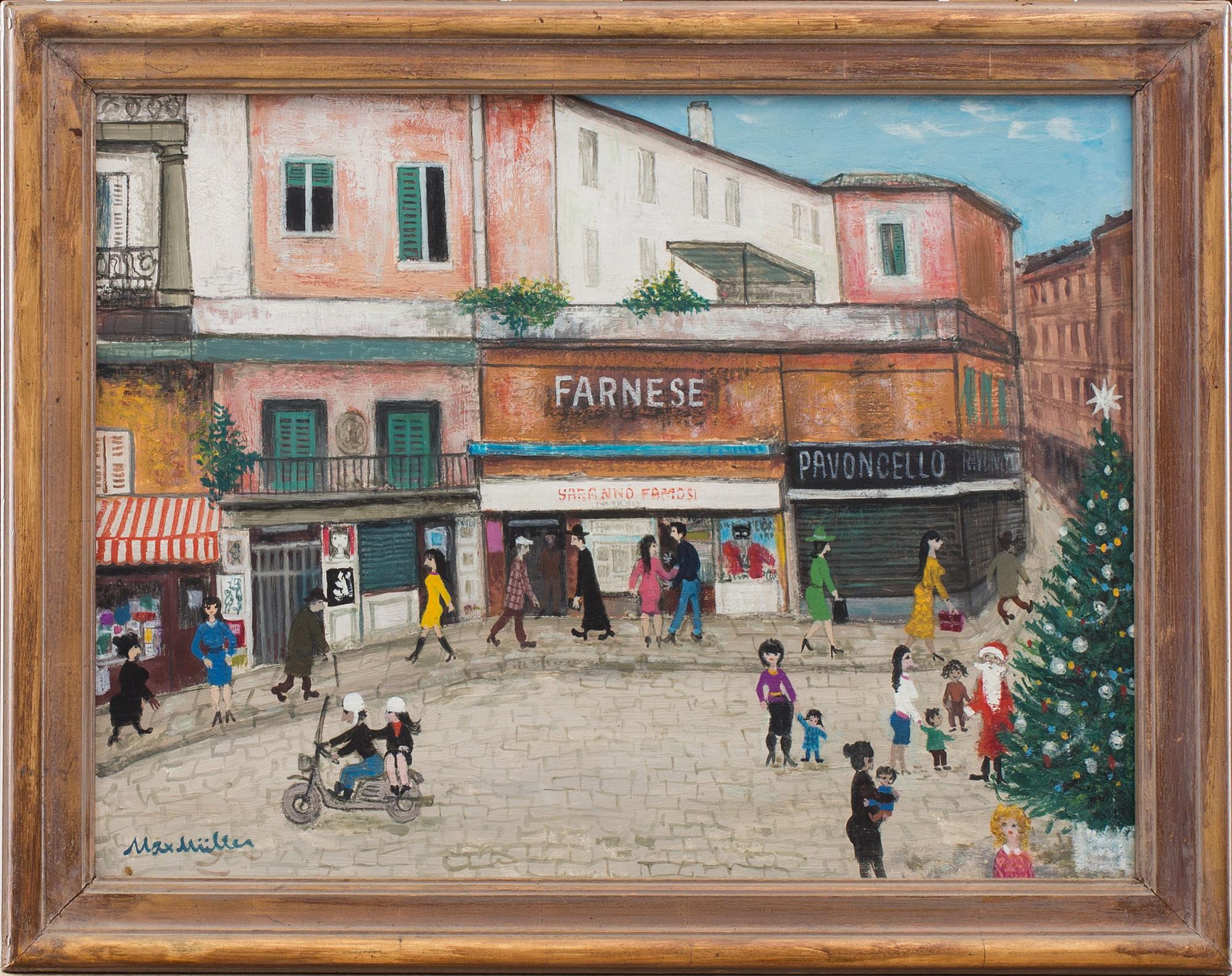 MAX MÜLLER, olja på pannå, signerad.