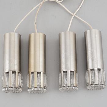 Four pendant lights, second half of the 20th Century.