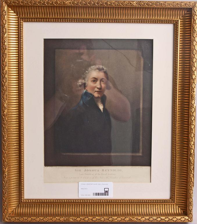 GRAFISKT BLAD, efter Joshua Reynolds.