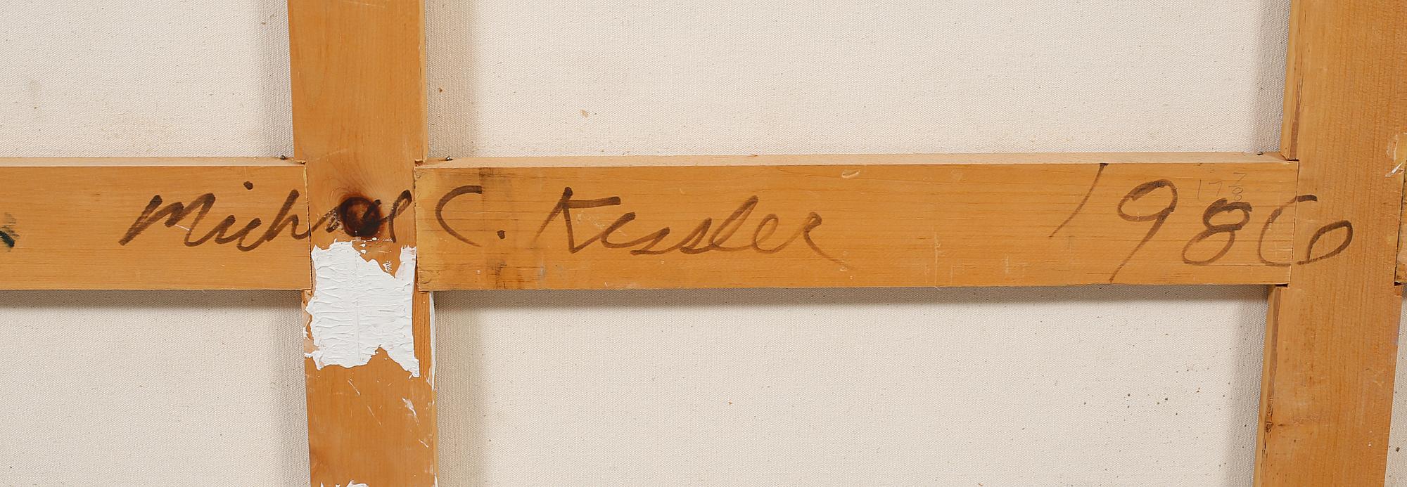 MICHAEL KESSLER, olja på duk, signerad och daterad à tergo, 1986.