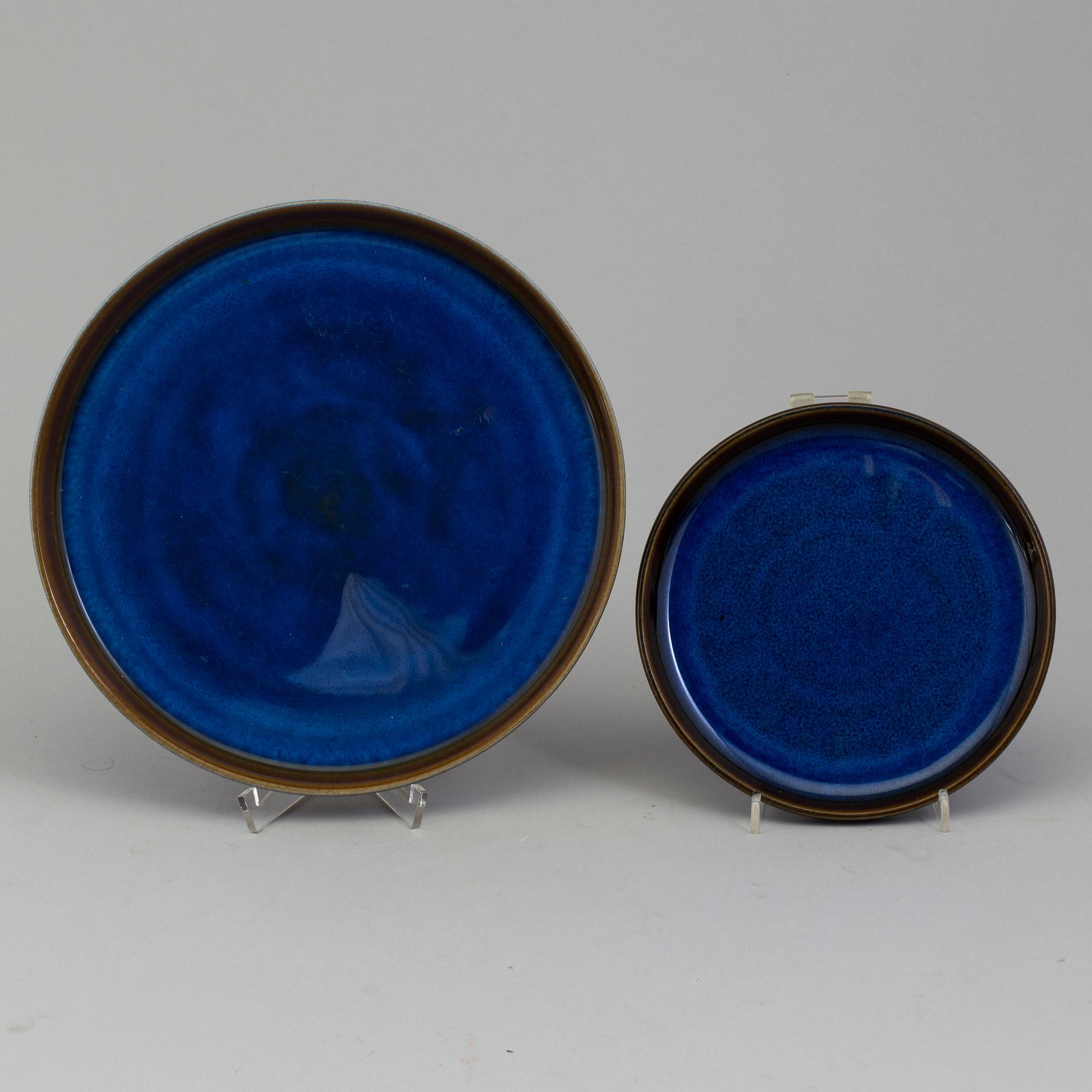 TESERVIS, 28 delar, stengods, Søholm Stentøj, Bornholm Danmark, 1960/70-tal.