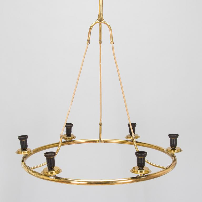 Paavo Tynell, taklampa, modell 6385/6 för Taito. Beställningsarbete 1938.