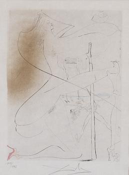 Salvador Dalí, "La femme à la béquille",  from Venus in Furs.