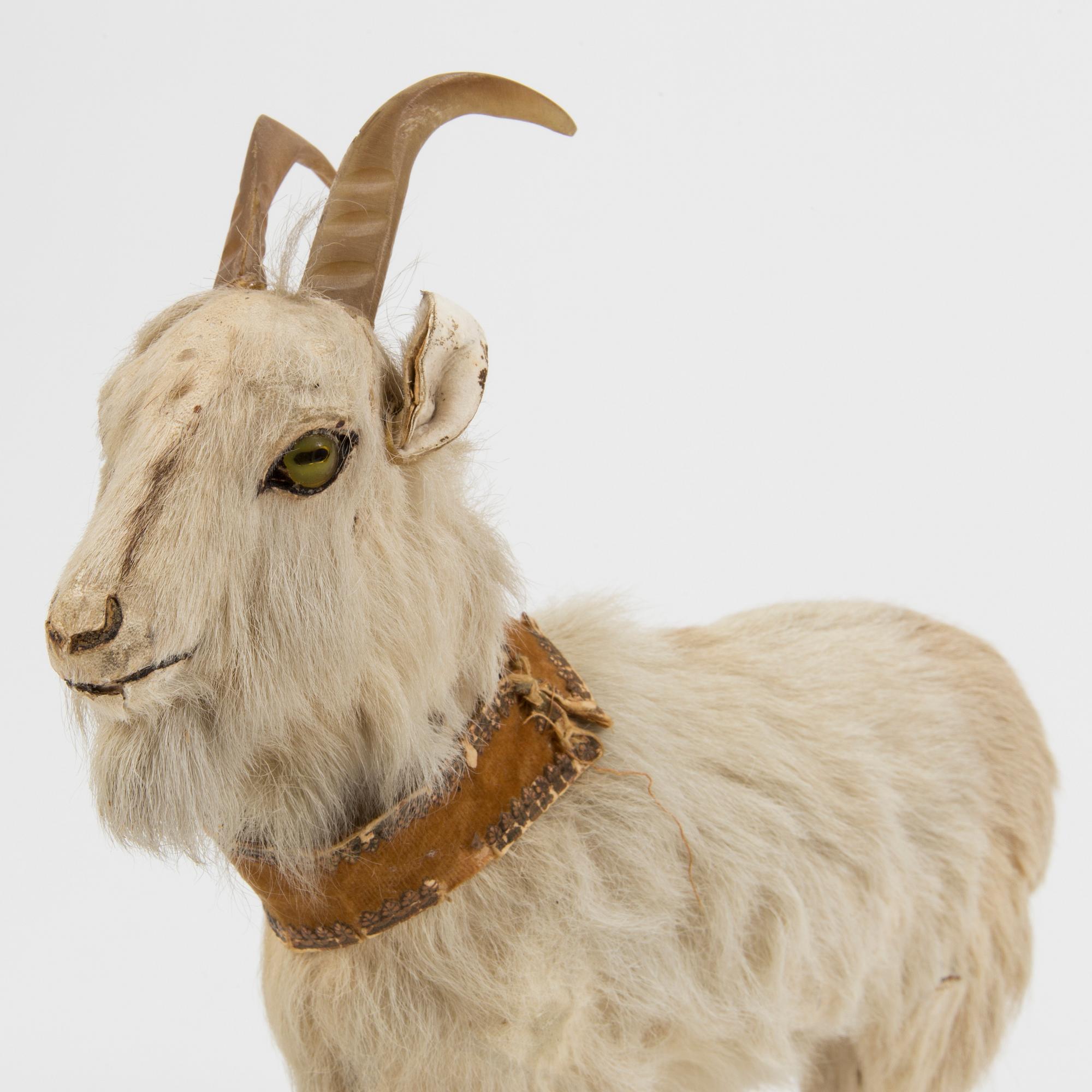 A 19th century toy goat Germany or France.