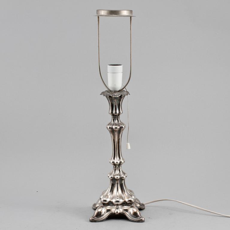 BORDSLAMPA, silver, CAK, importstämplad, 1929?.