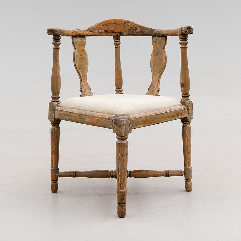 PUDERSTOL, gustaviansk, 1700-talets andra hälft.