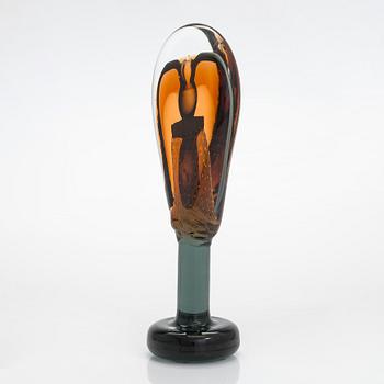 Oiva Toikka, glasskulptur, "Lollipop", signerad Oiva Toikka, Nuutajärvi 2008, 84/100.