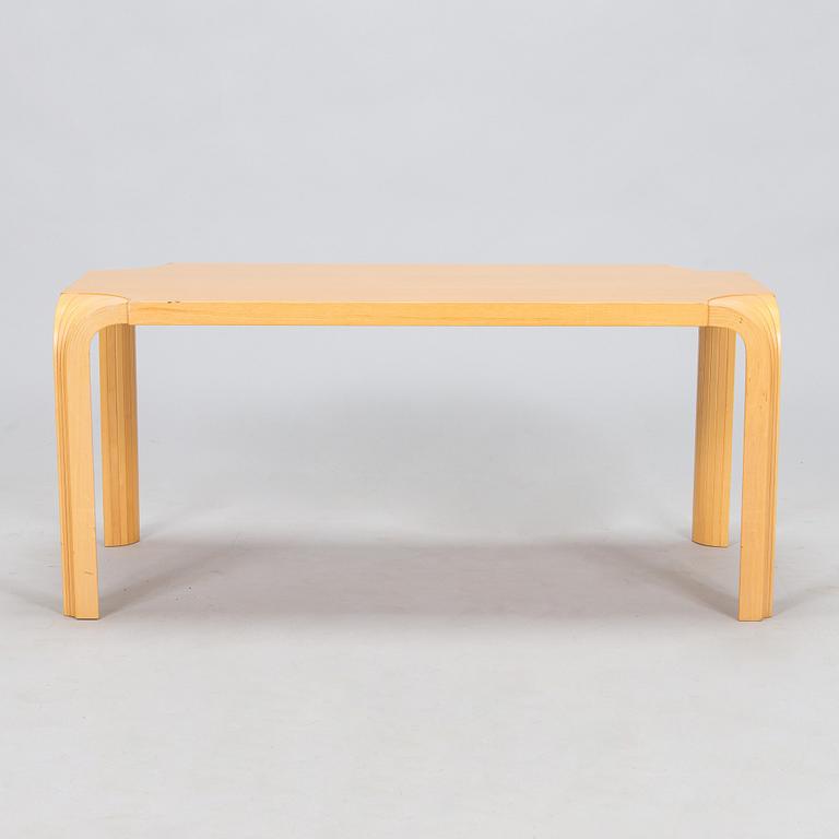 Alvar Aalto, a 1960s coffee table model MX800B, altered, for Artek.