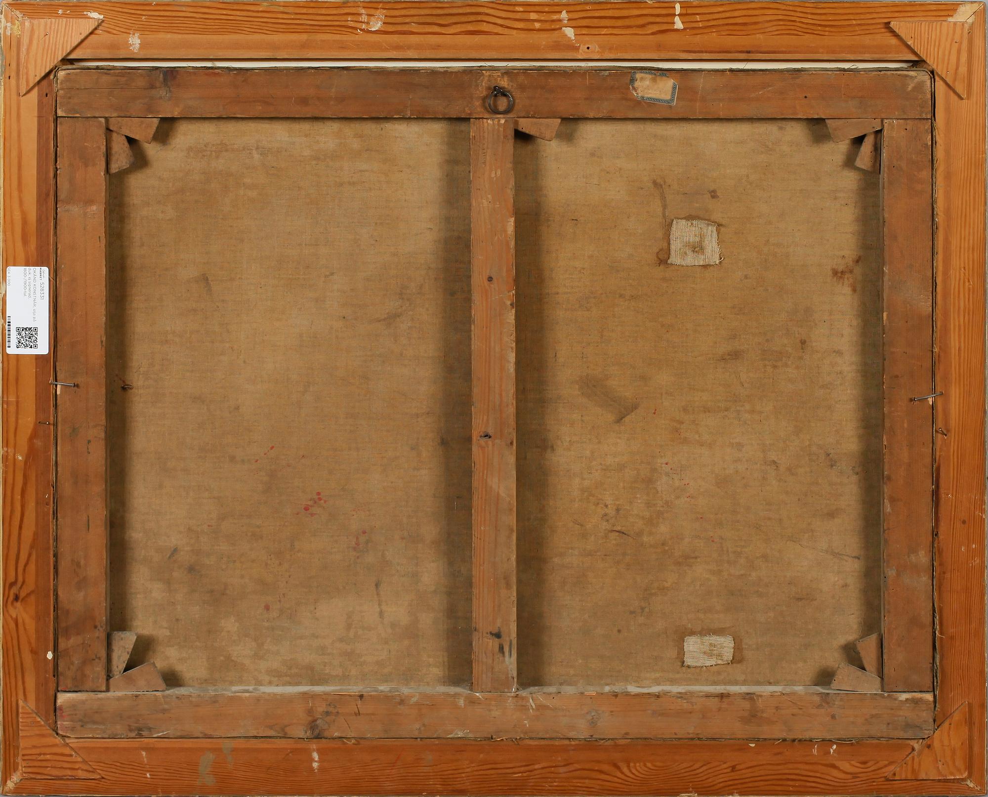 OKÄND KONSTNÄR, olja på duk, ej signerad, 1800-/1900-tal.