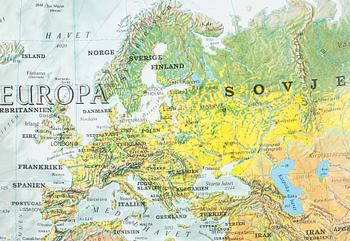 SKOLKARTA, Världen, Esselte.