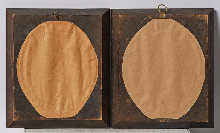 A pair of Sèvres biscuit plaques by Alexandre Brachard (1775-1843), dated 1812.