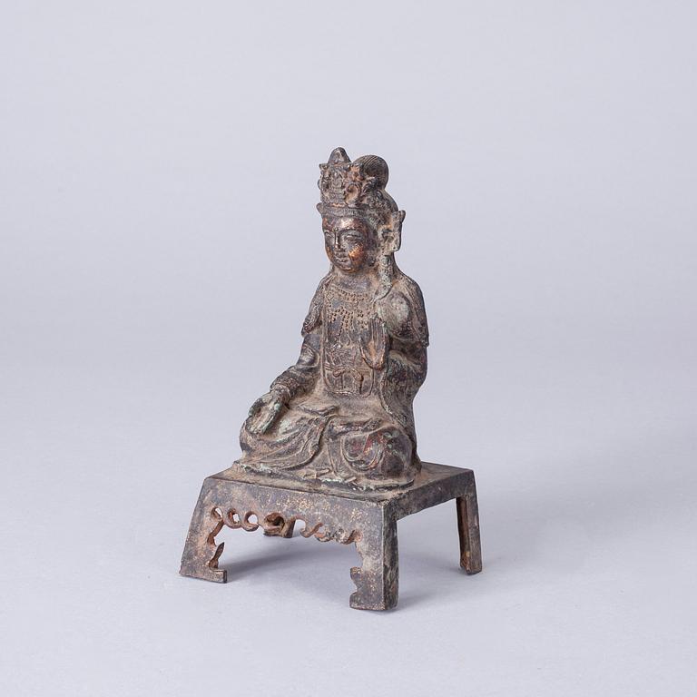 BODHISATTVA, mässing, Kina 1900-talets slut.