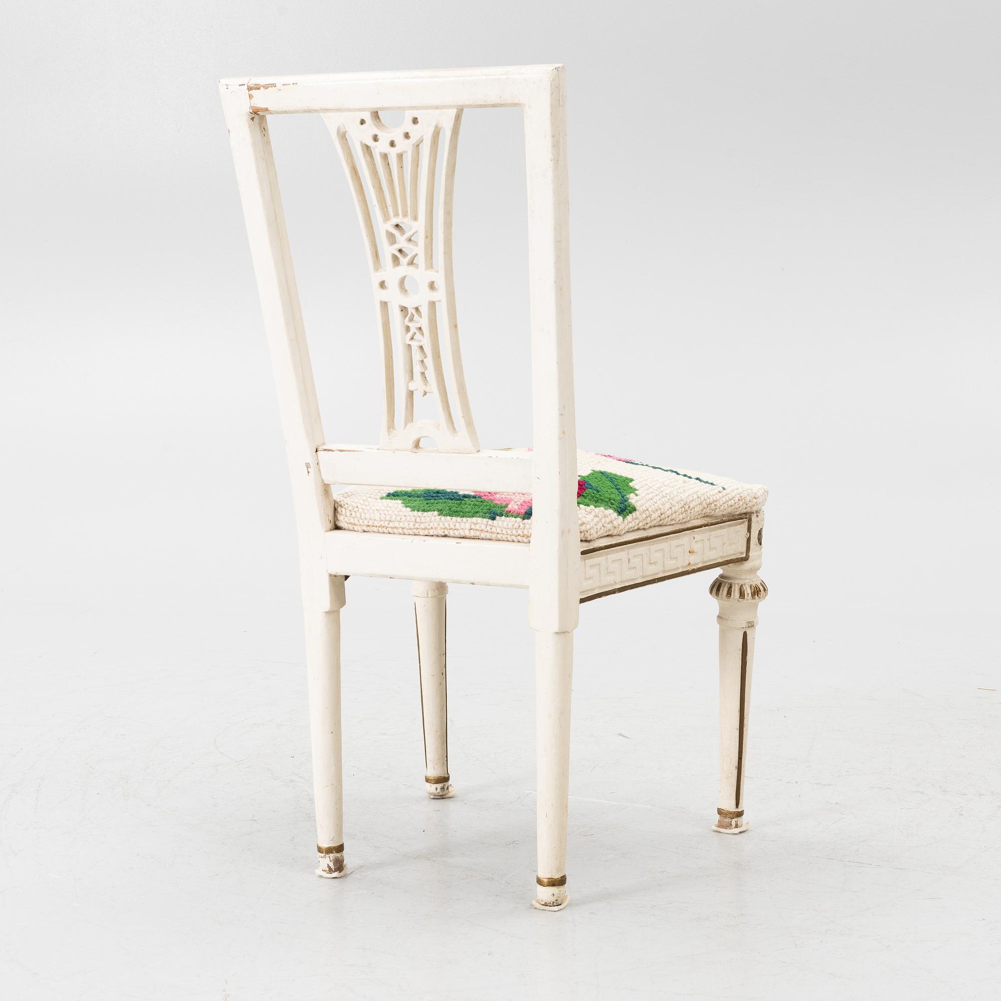 A provincial Gustavian chair, 18th century.