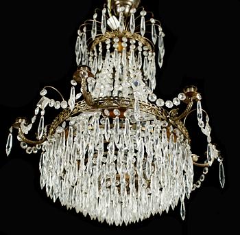 LJUSKRONA, empirestil, 1900-talets mitt, höjd ca 70 cm.