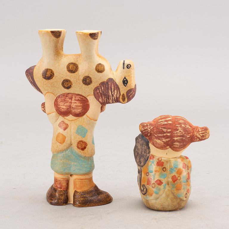 Lisa Larson, figurer 2 st lergods.