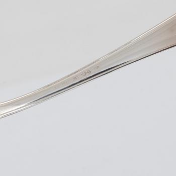 Bestickuppsättning, 75 delar, silver, modell "Haga", bl a Hultman, Stockholm 1951.