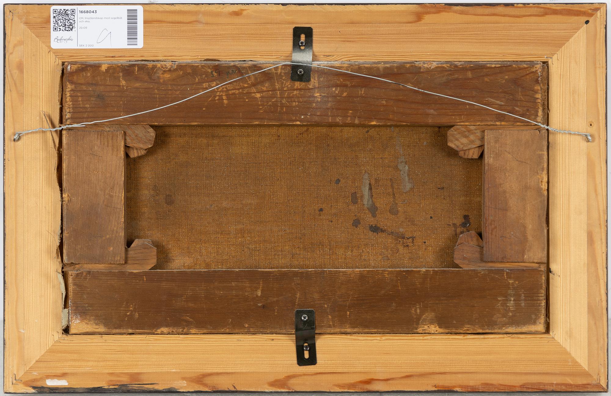 Olof Hermelin, Inland Landscape with Sailing Boat and Rowboat.