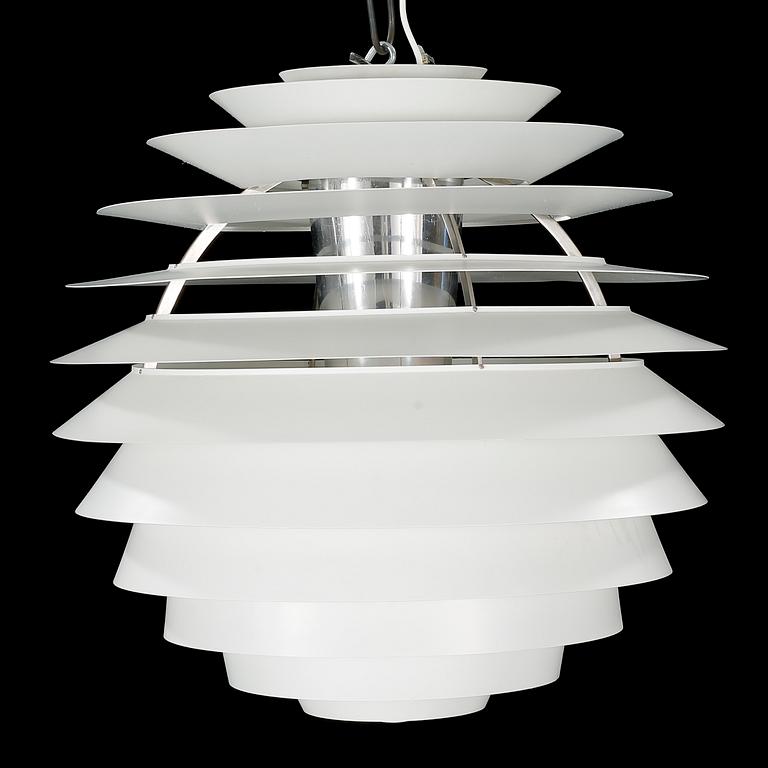 A ceiling lamp by Poul Henningsen for Louis Poulsen, model "PH Globe/Louvre", hight ca 60 cm.