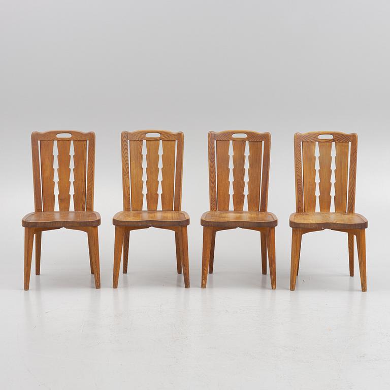 Nordiska Kompaniet, chairs, 4 pcs, "Ekerö", Swedish Modern, ca 1947.