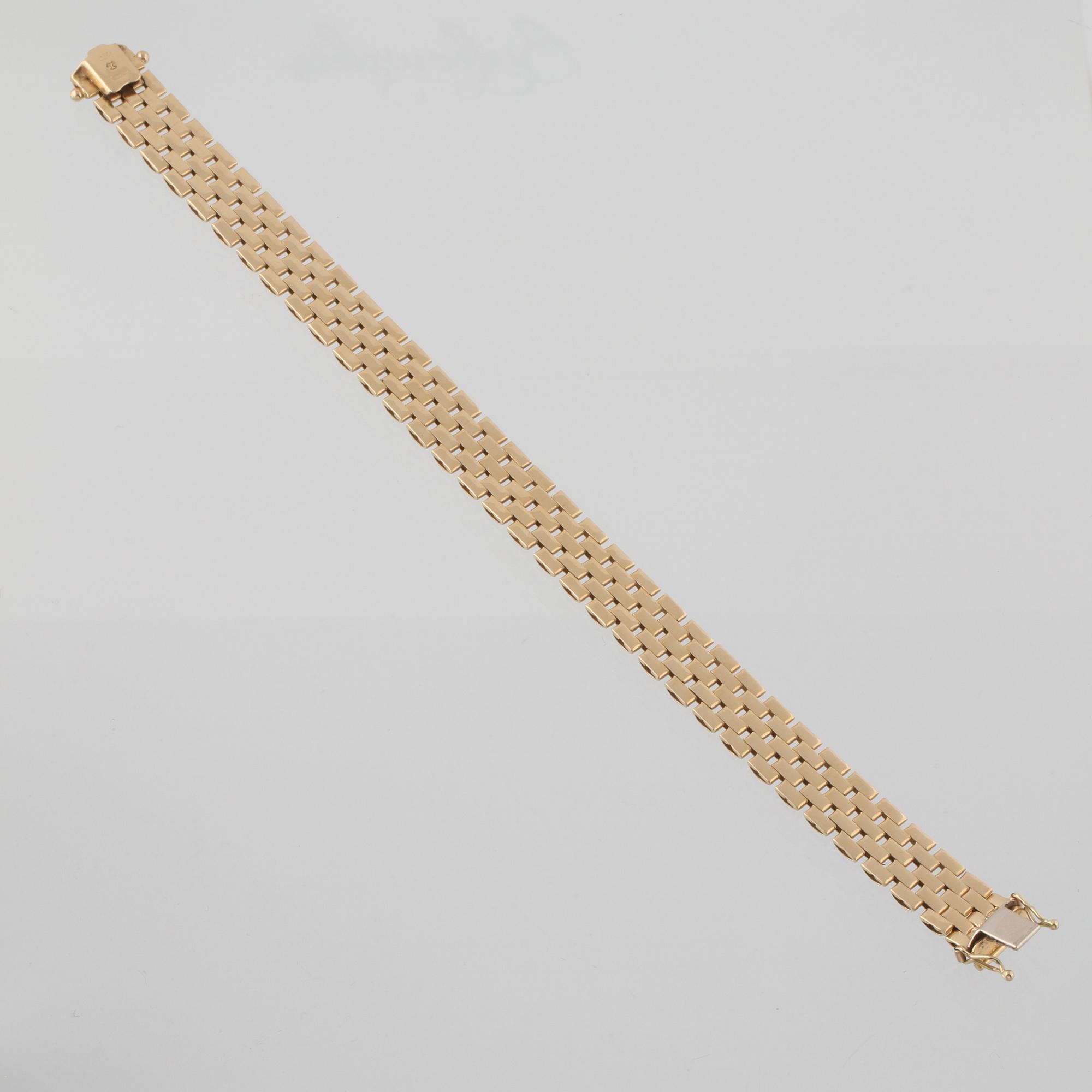 ARMBAND, 18K guld, Vicenza, Italien. Vikt 20,5 g.