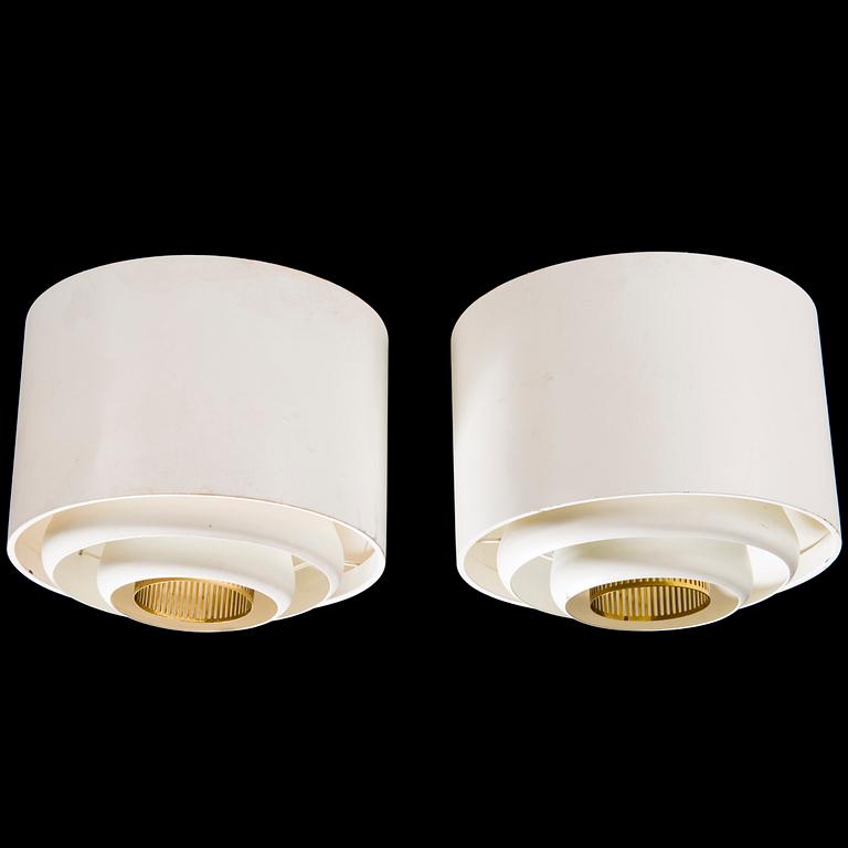 ALVAR AALTO, A pair of 1960s 'AE-9447-2' ceiling lights for Itsu Finland.