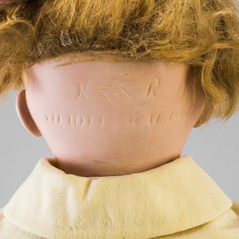 A bisque head doll 126 by Kämmer & Reinhardt/Simon & Halbig, Germany, ca 1914.