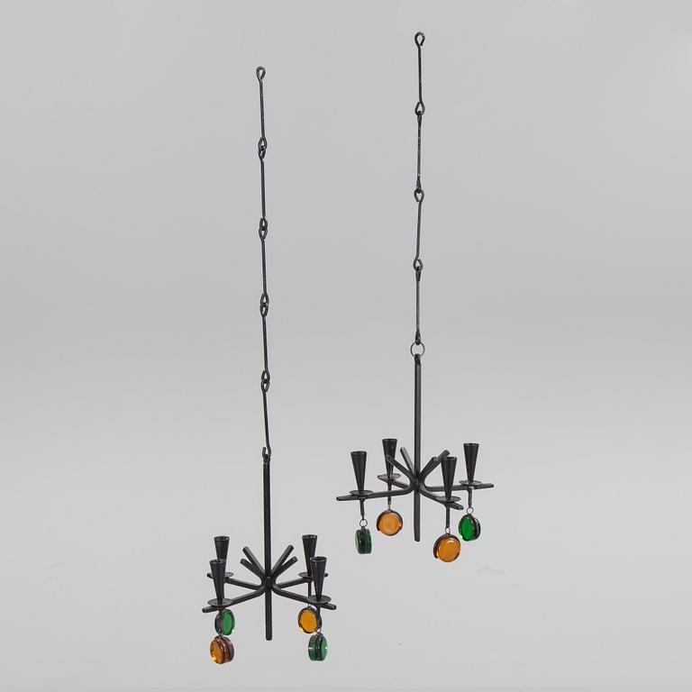 Two chandeliers by Gunnar Ander, Ystad Metall.