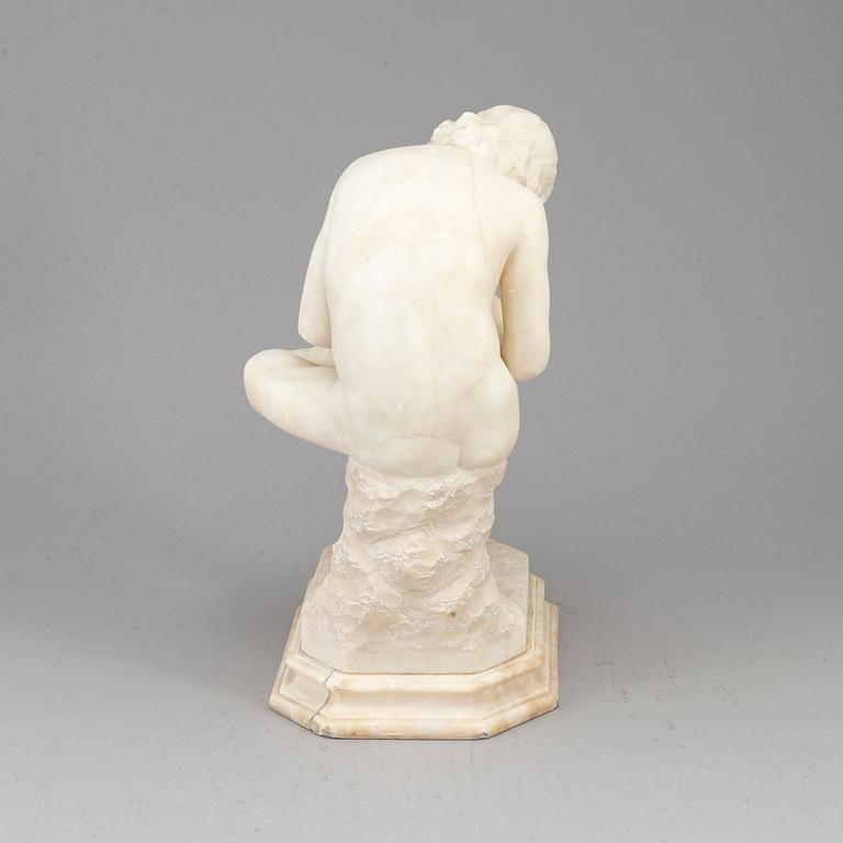 SKULPTUR, alabaster, omkring 1900.