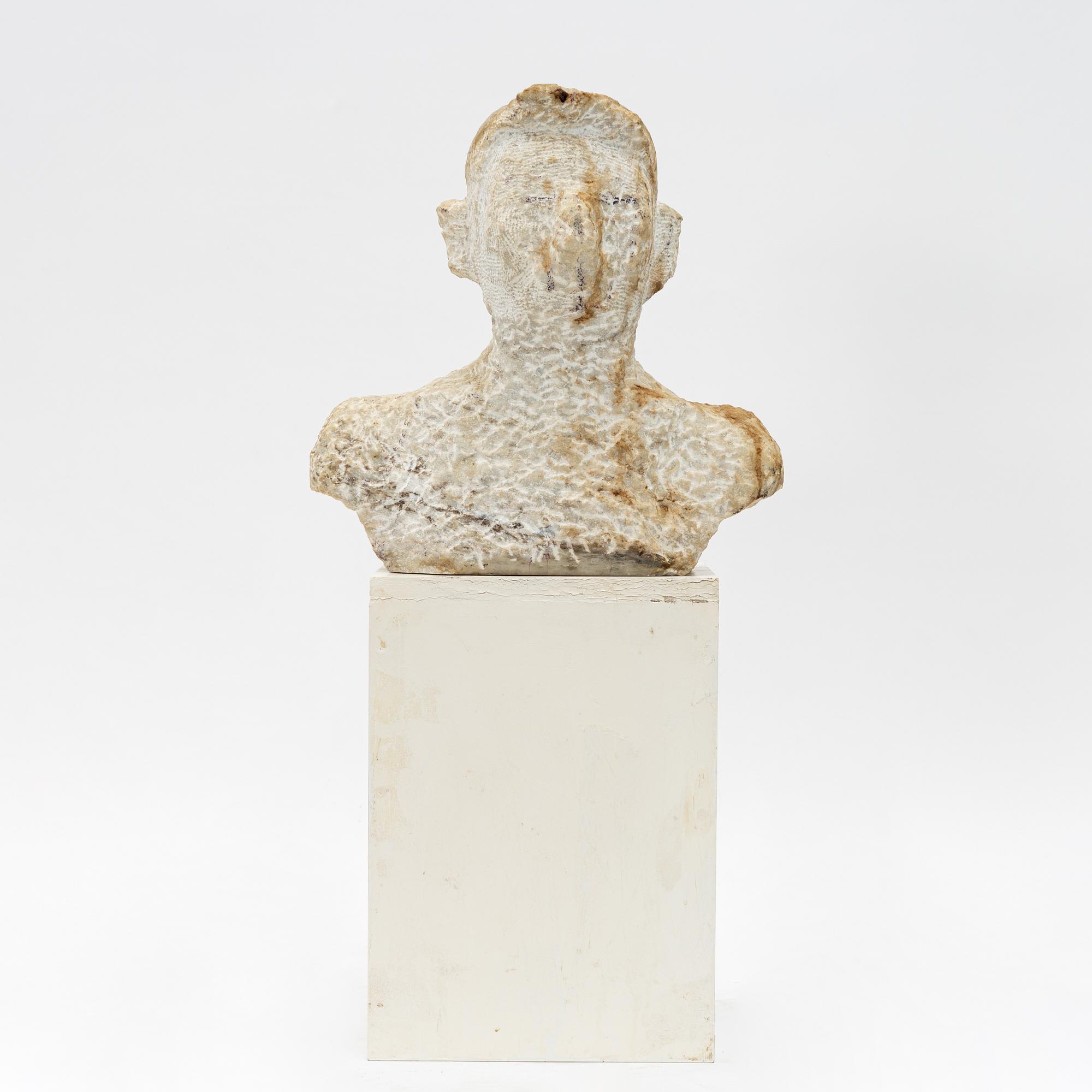 A stone sculpture, 20th century.