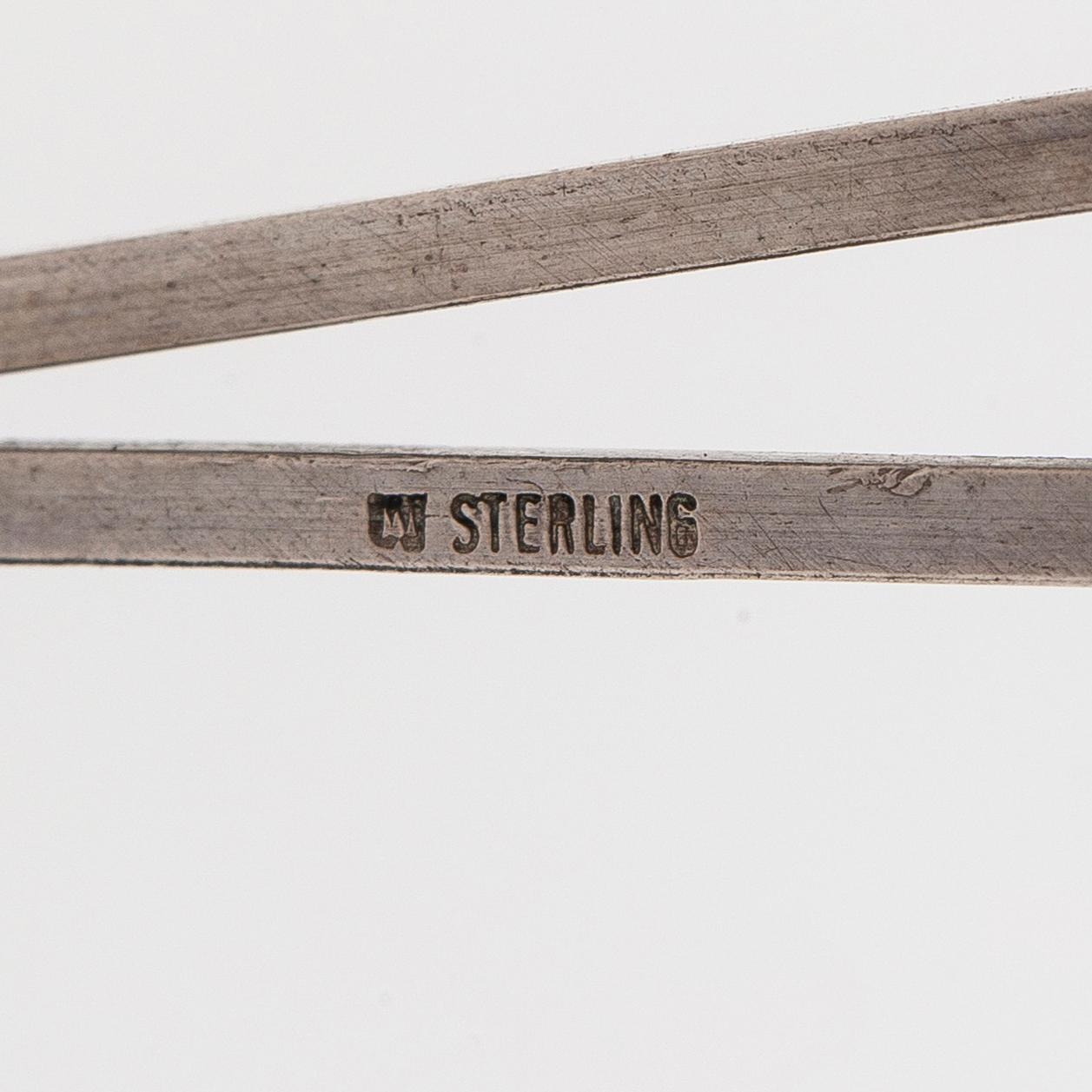 Björn Weckström, necklace, “Monolit”, silver, acrylic, Lapponia, 1973.