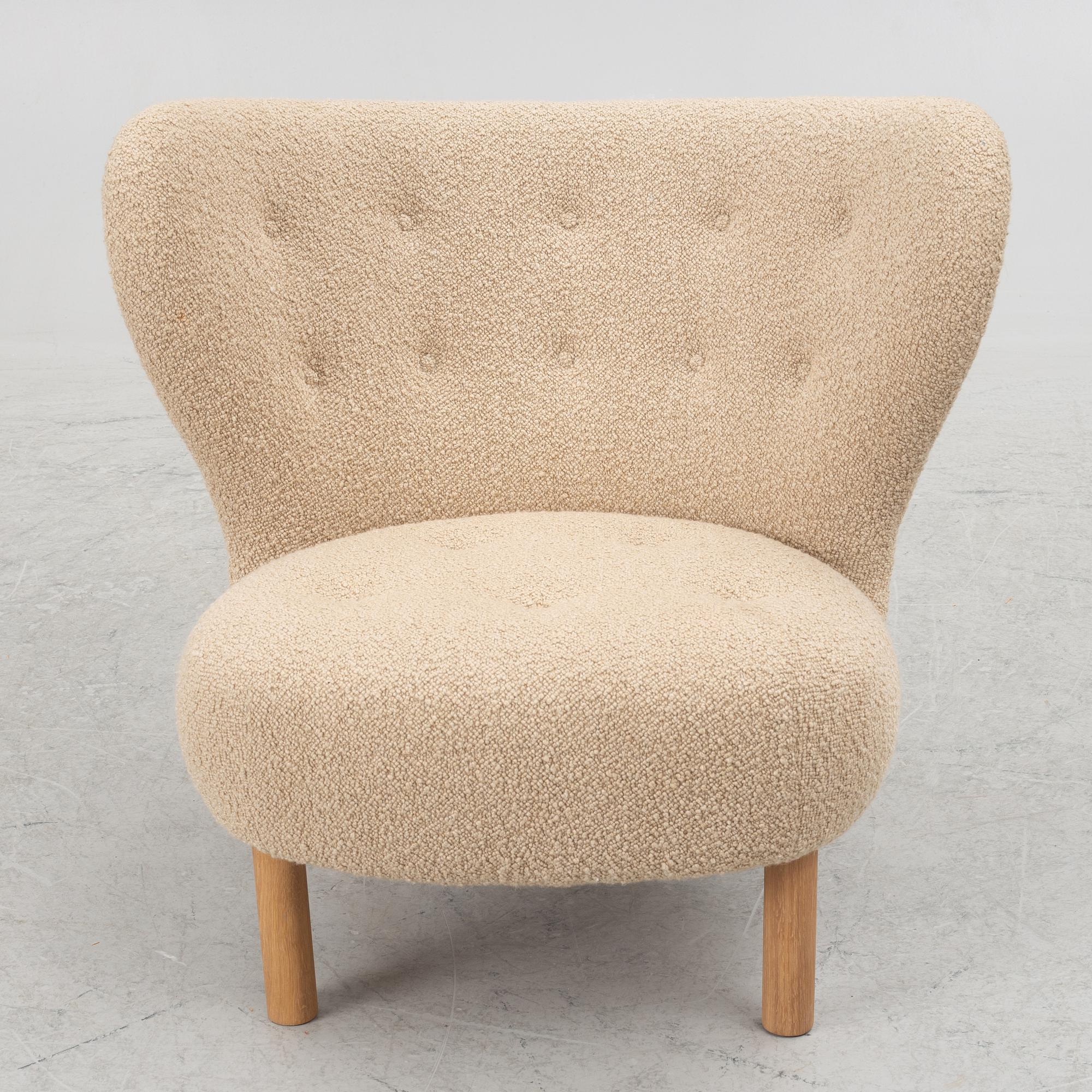 Viggo Boesen, armchair with footstool, "Little Petra", &Tradition, Denmark.
