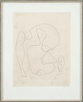 Max Ernst · MAX ERNST, färgetsning, signerad, epreuve d'artiste.