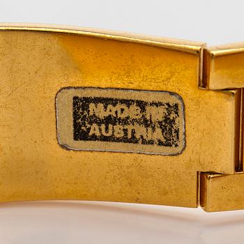 Michaela Frey, armband och halssmycke, förgylld metall, emalj.