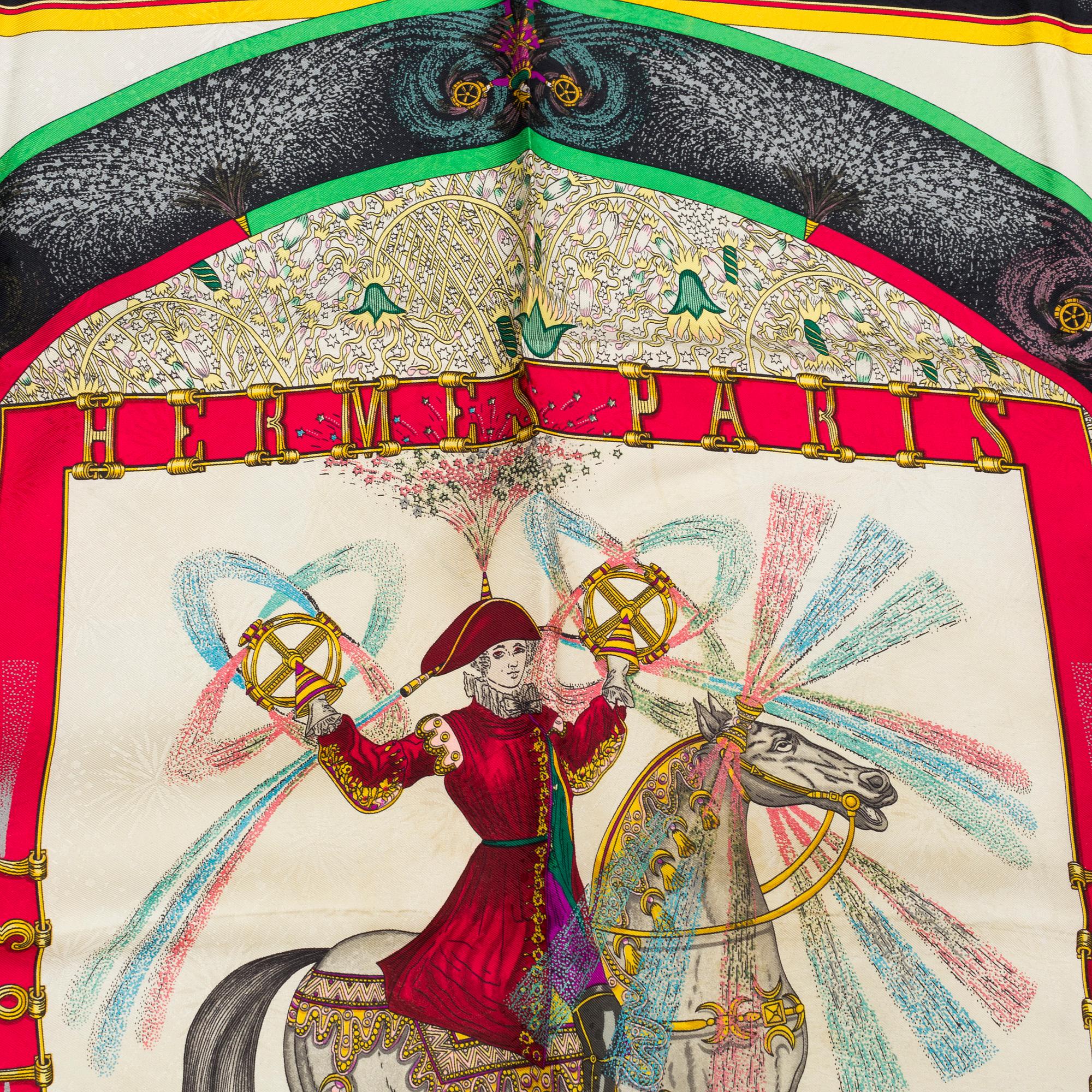 HERMÈS, scarf "Feux d'Artifice".