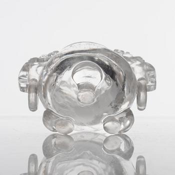 A Chinese rock chrystal tripod censer with cover, 20th century.