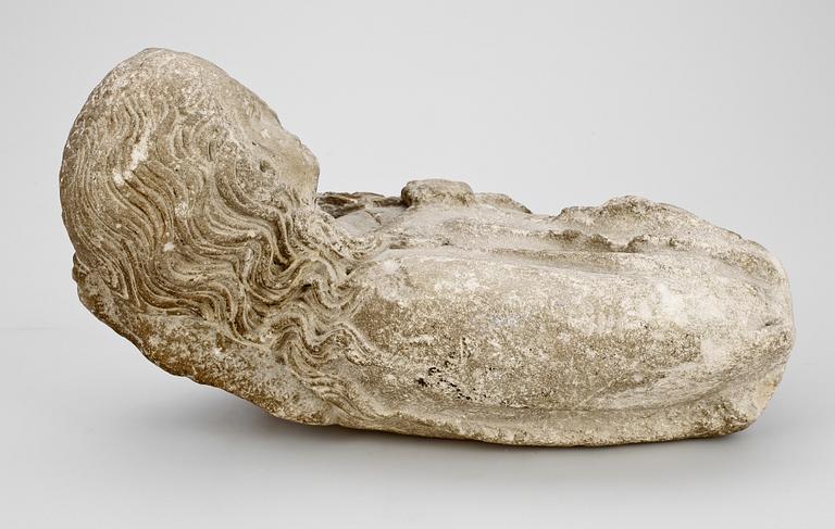SKULPTUR, kalksten, gotik, Europa medeltid.