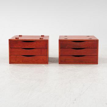 Jan Bocan, a pair modules with drawers, 1970s.