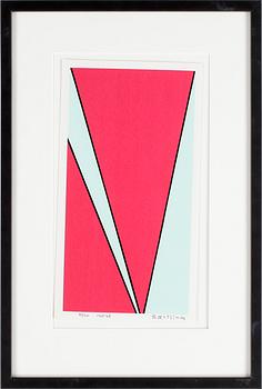 Olle Baertling · OLLE BAERTLING, färgserigrafi, signerad och daterad 1965-68, numrerad 85/300.