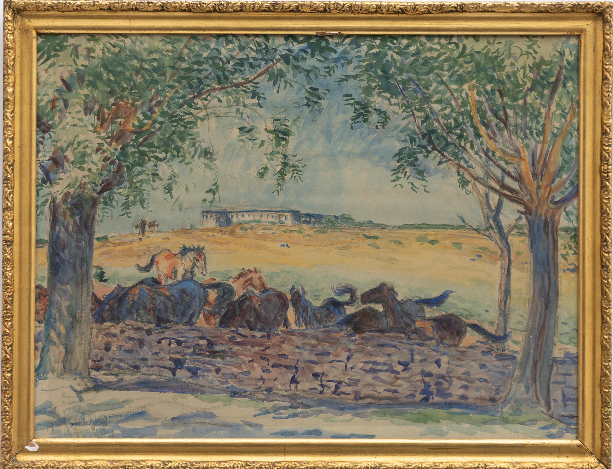 Nils Kreuger, "Hästar under pilar".