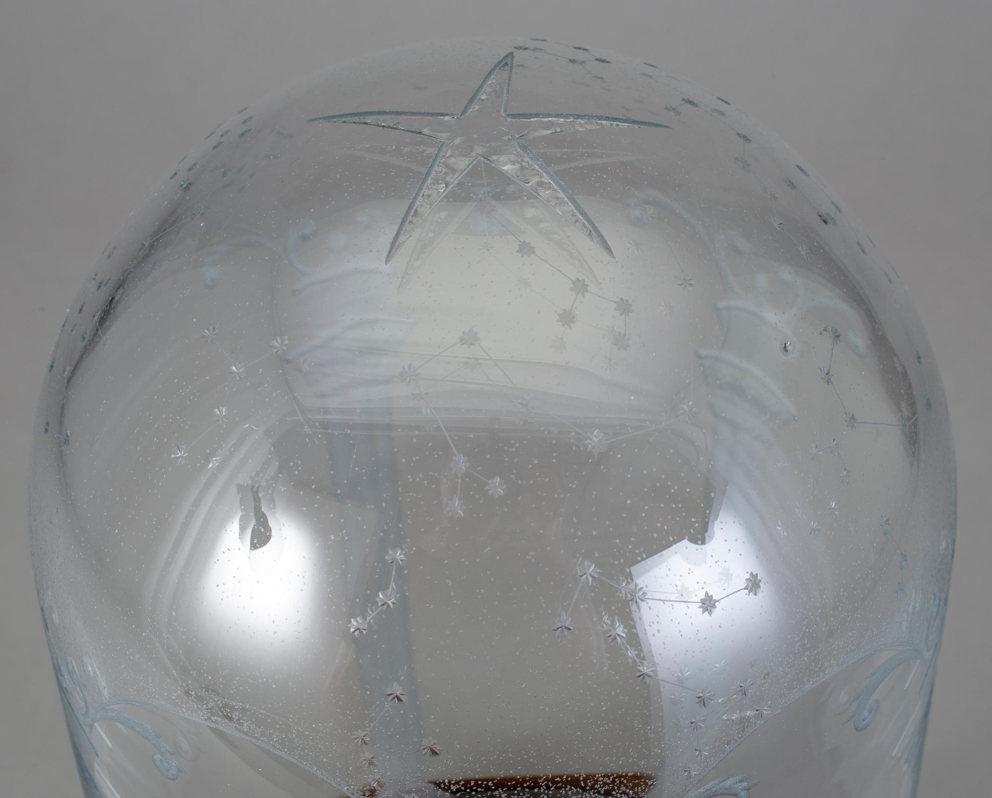 GLASKUPA med SOCKEL, Swedish Grace, troligen Sverige, 1920-tal.