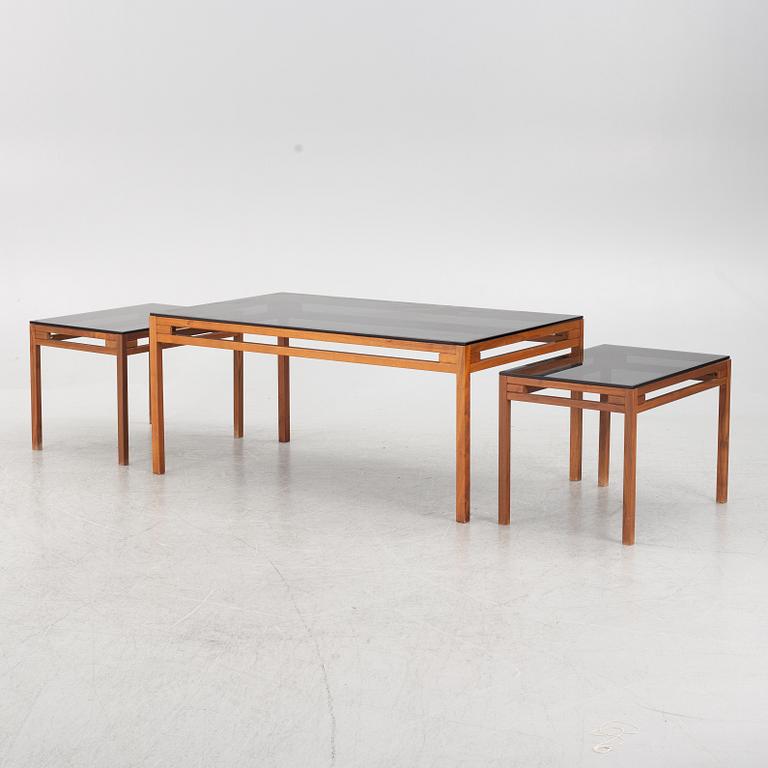 A coffee table and two side tables, second half of the 20th century.