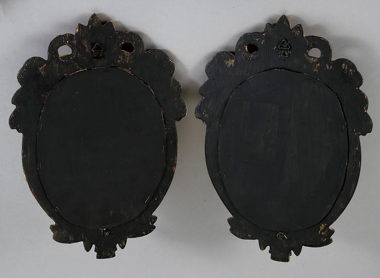 LAMPETTER, ett par, gustaviansk stil, 1900-tal.